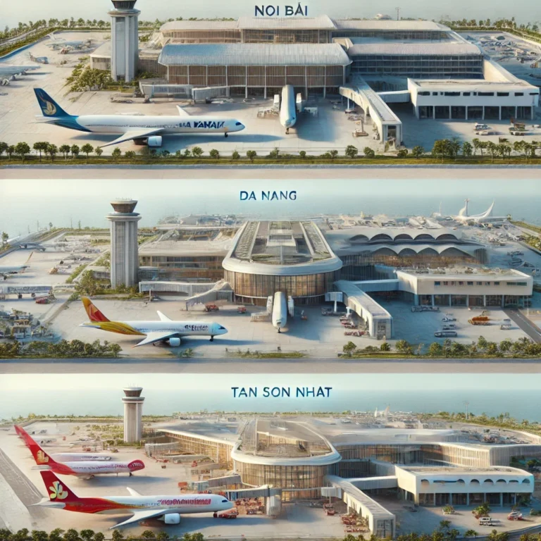 🌏 ベトナムの主要3空港を探索:ノイバイ、タンソンニャット、ダナン ✈️